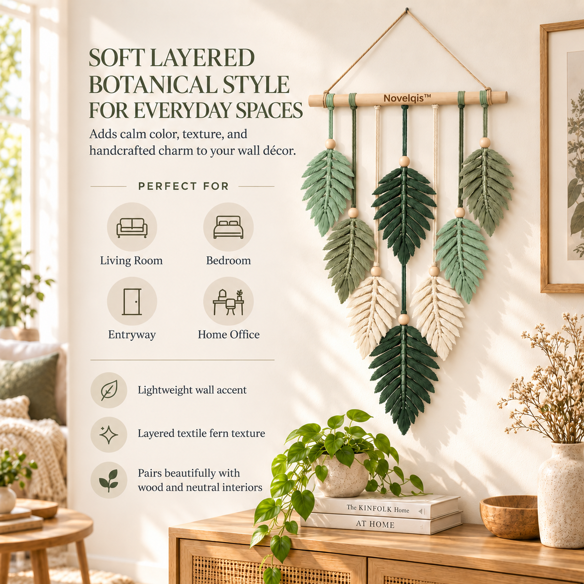 Novelqis™ Layered Fern Wall Hanging