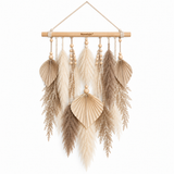 Novelqis™ Neutral Pampas Fan Wall Hanging