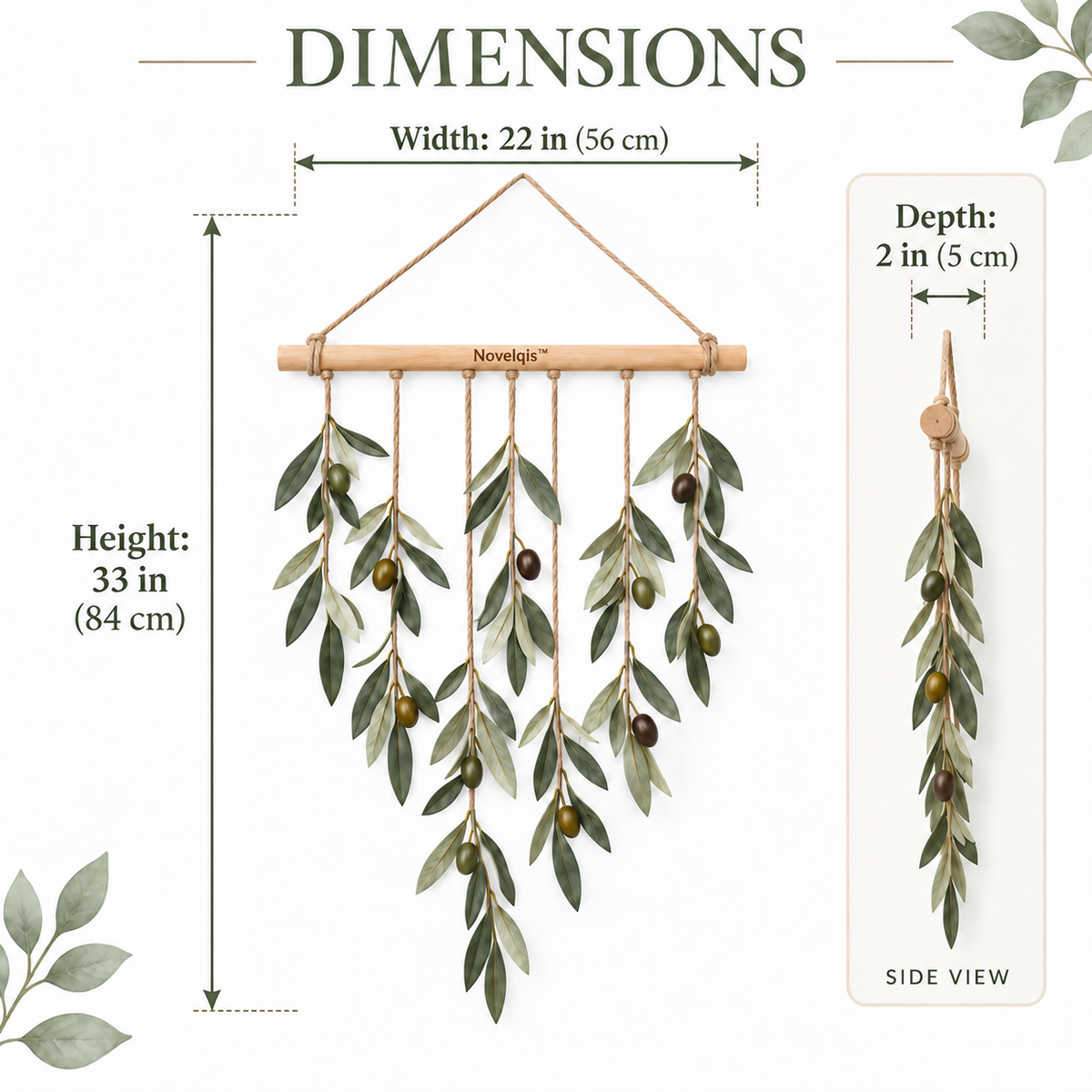 Novelqis™ Olive Branch Wall Hanging