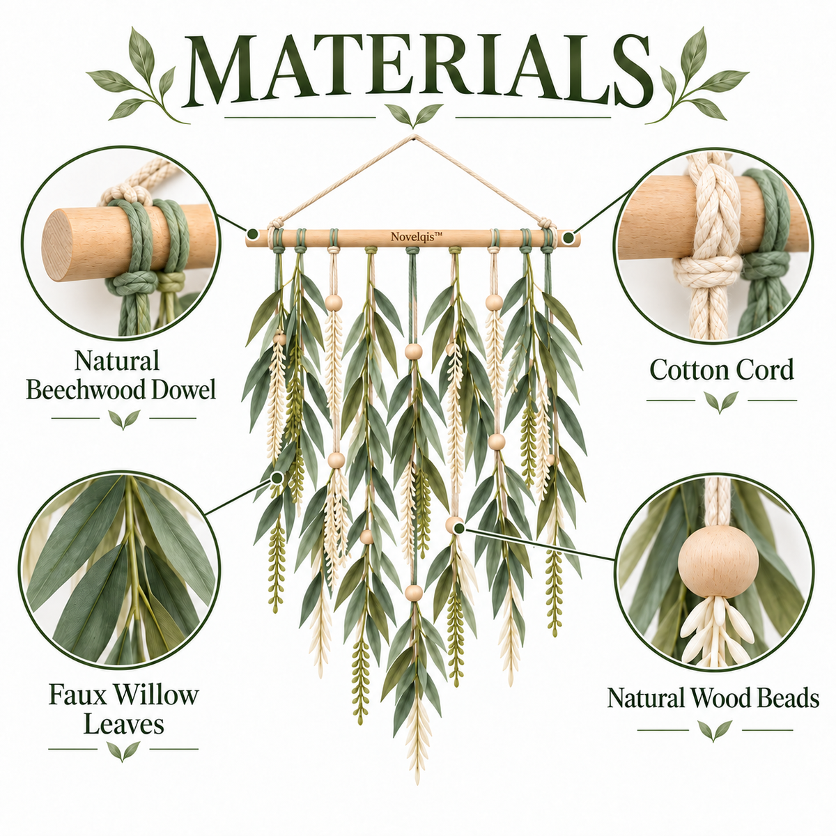 Novelqis™ Willow Drop Wall Hanging