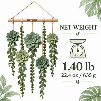 Novelqis™ Succulent Rosette Wall Hanging
