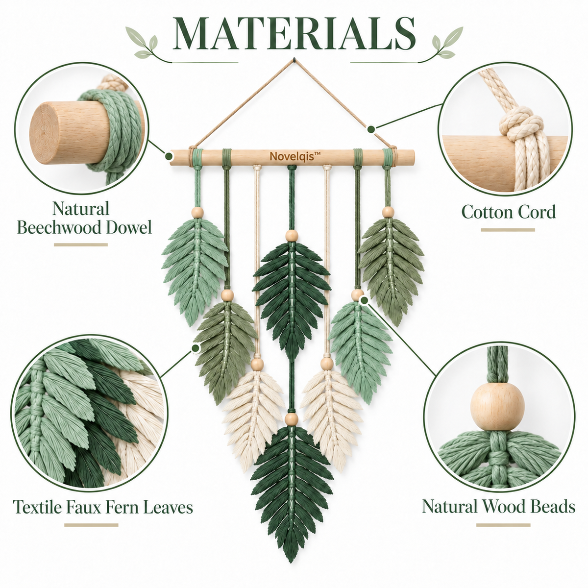 Novelqis™ Layered Fern Wall Hanging