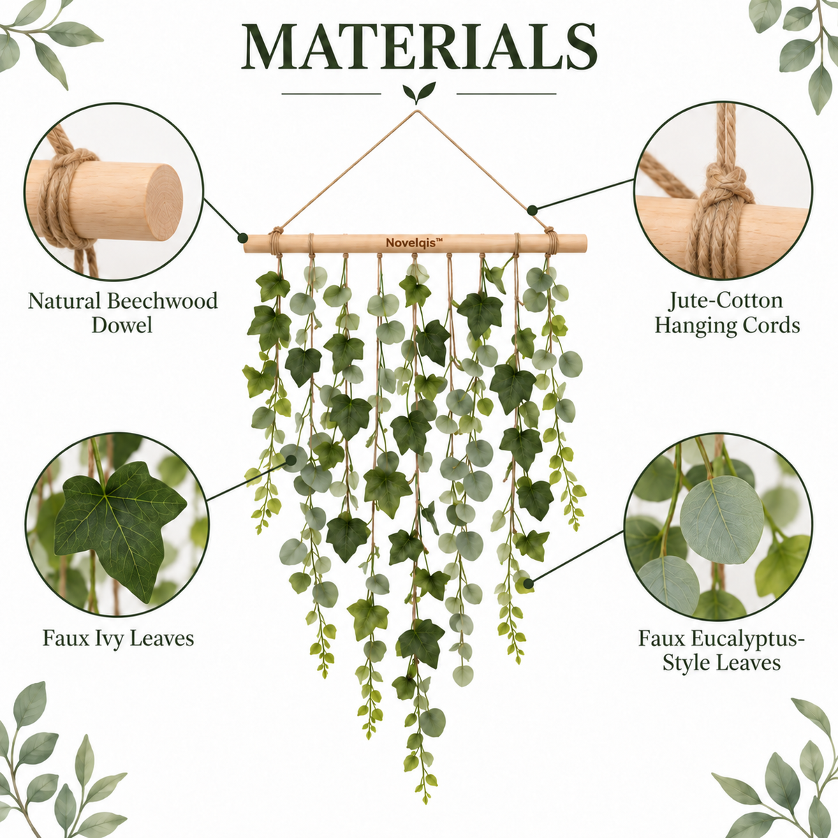 Novelqis™ Trailing Ivy Wall Hanging