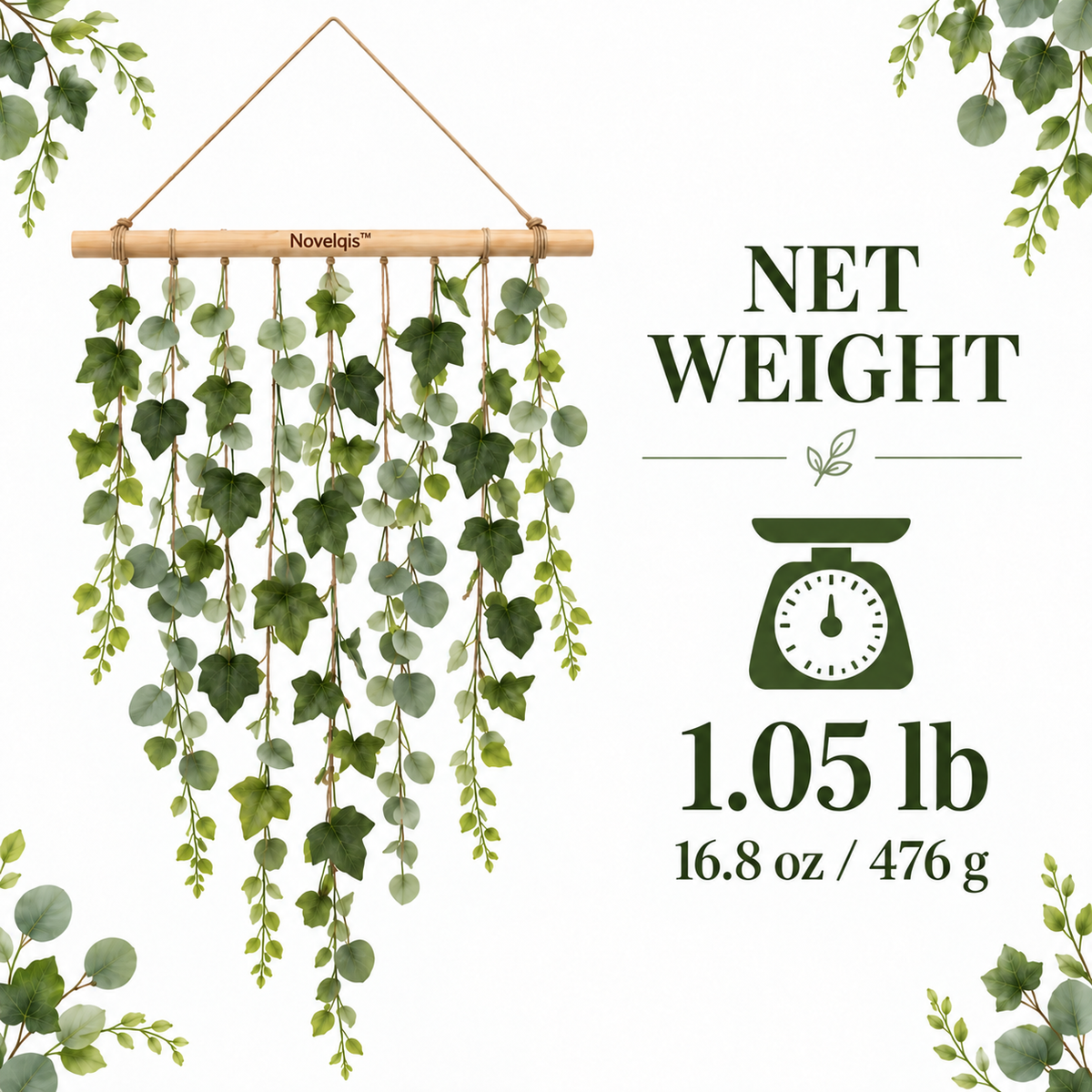 Novelqis™ Trailing Ivy Wall Hanging