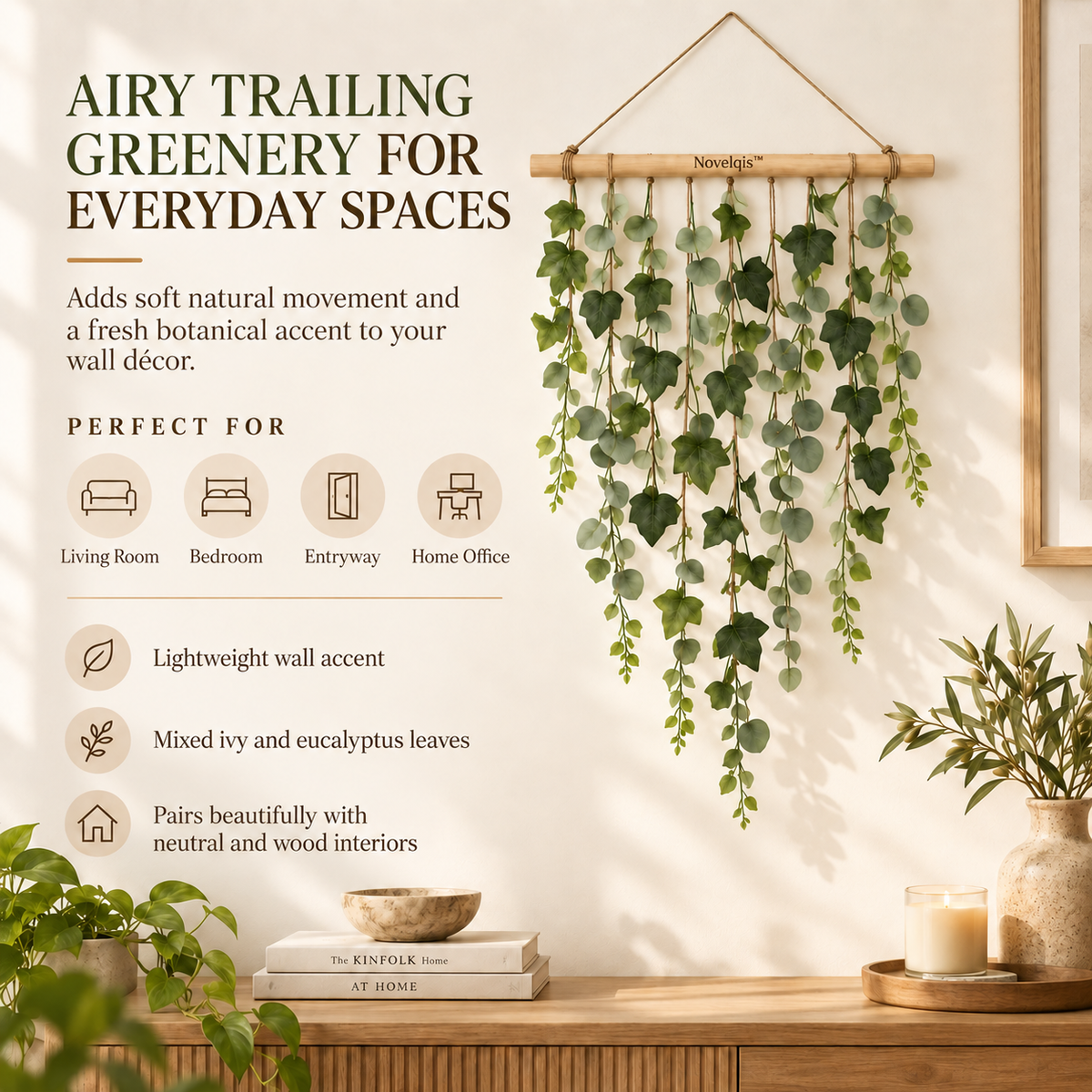 Novelqis™ Trailing Ivy Wall Hanging