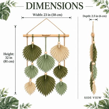 Novelqis™ Palm Fan Wall Hanging