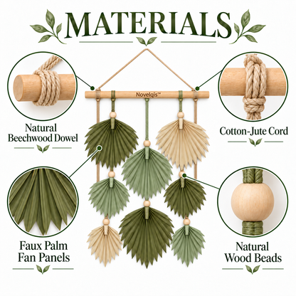 Novelqis™ Palm Fan Wall Hanging