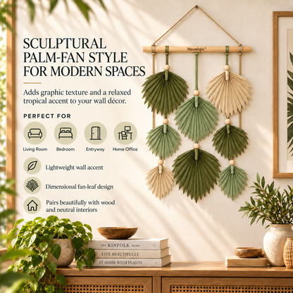 Novelqis™ Palm Fan Wall Hanging