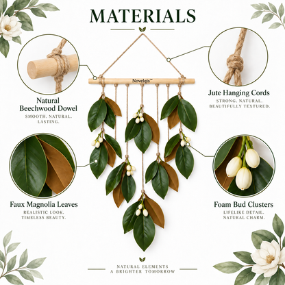 Novelqis™ Magnolia Leaf Wall Hanging