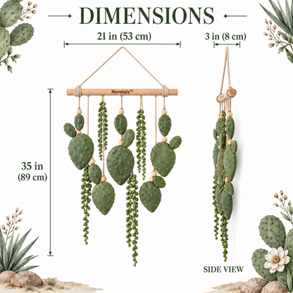 Novelqis™ Desert Cactus Wall Hanging