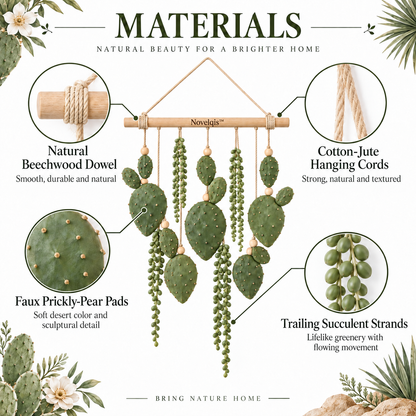 Novelqis™ Desert Cactus Wall Hanging