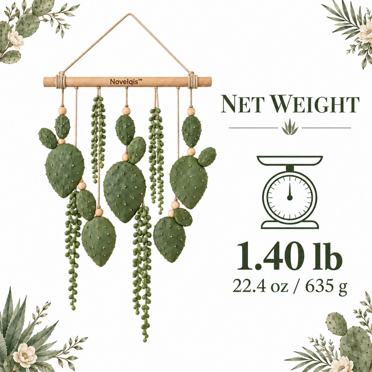 Novelqis™ Desert Cactus Wall Hanging