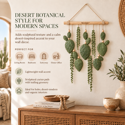 Novelqis™ Desert Cactus Wall Hanging